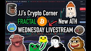 JJs Crypto Corner  Wednesday Livestream  Election Results are in and our bags are pumped [upl. by Frissell]