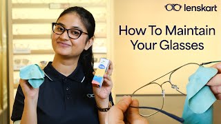 How To Maintain Glasses  Tips to Clean Your Glasses  Lenskart [upl. by Liew]