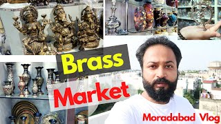 Brass Market Moradabad wholesale  पीतल नागरी  abhinav kumar vlogs  vlog19 [upl. by Divadnahtanoj]