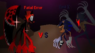 Lord X vs Fatal Error  Stick Nodes Animation [upl. by Nnaynaffit194]