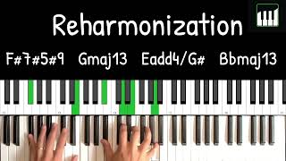 Reharmonization of a Single Note Many Ways [upl. by Bloch]