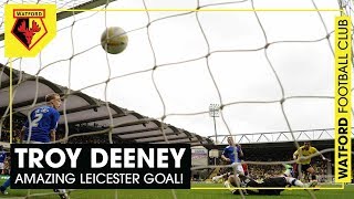 TROY DEENEY  AMAZING LASTMINUTE GOAL V LEICESTER SENDS WATFORD TO WEMBLEY [upl. by Kenzi862]