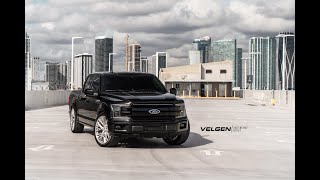 FORD F150 LOWERED  VELGEN LIGHT WEIGHT VFF12  24quot [upl. by Halyhs]