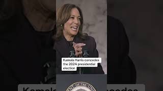 KamalaHarris concedes the 2024 presidential election trump election harris news [upl. by Emmye517]