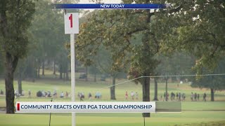 Pleasant Valley homeowners enjoying watching PGA tour champions from their backyard [upl. by Fillian]