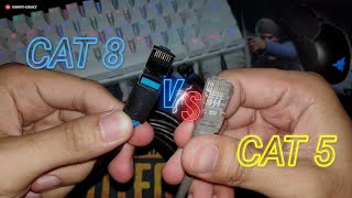 RJ45 CAT 5 VERSUS CAT 8 40Gbps ETHERNET CABLE SPEED [upl. by Ahsenar]