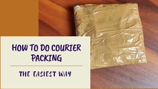 Courier Packing Simple courier packagingHow to do courier packing [upl. by Byrd]