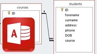 Creating a one to many relationship in a Access College Database [upl. by Nuawaj]