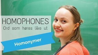 Ord som høres like ut  Homophones [upl. by Eelah592]