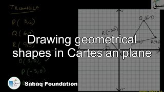 Drawing geometrical shapes in Cartesian plane Math Lecture  Sabaqpk [upl. by Kiraa]