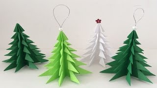 Arbol de navidad de papel 🎄Paper Christmas tree Christmas decorations Decoraciones navideñas [upl. by Lorita]