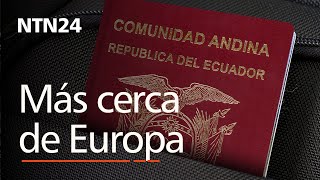 Ecuatorianos cada vez más cerca de Europa sin visa [upl. by Eelamme547]