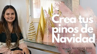 CÓMO HACER PINITOS DE NAVIDAD HERMOSOS Y ECONÓMICOS  DIY [upl. by Sofer]