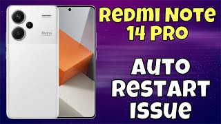 How to use the auto restart option  Auto restart Issue fixed Redmi Note 14 Pro new [upl. by Richers121]