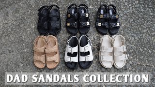 DAD SANDALS COLLECTION  TONY BIANCO STEVE MADDEN HampM PUBLIC DESIRE  BEST DAD SANDALS DUPES [upl. by Enomed]