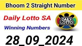 Daily Lotto SA 28092024  Daily Lotto [upl. by Minsat505]