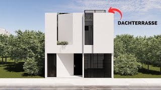 MINIMALISTISCHES Haus mit 3 Schlafzimmern und DACHGARTEN minimalismus [upl. by Enila]