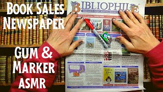 ASMR  Book Sales Newspaper Gum Chewing amp Selecting with a Marker [upl. by Fidelity]