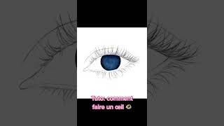 Tuto dessin OEIL 👀 tutodessin procreate dessin [upl. by Alrich]