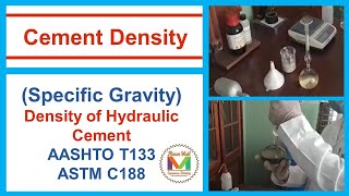 Density  Specific Gravity of Hydraulic Cement ASTM C188AASHTO T133 UrduHindi MaawaWorld [upl. by Nylorak]