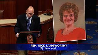 Congressman Langworthy Honors the Life of Flora Leamer of Clarence NY on the House Floor [upl. by Elenahc743]