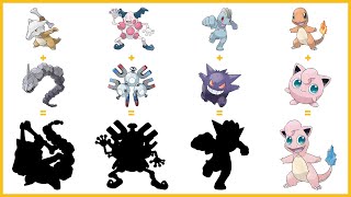 Pokemon Fusion Compilation 241  jigglypuff  charmander  gengar  machop  magneton  mr mime [upl. by Ogata656]