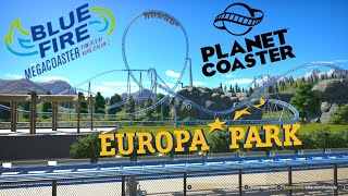 BLUE FIRE EUROPA PARK PLANET COASTER [upl. by Ahsiuqat]