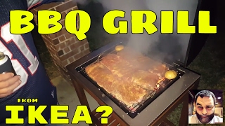 Reviewing the IKEA BBQ GRILL RIBS FAJITAS SAUSAGE and more 🍻 [upl. by Dnomse]