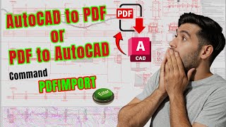 Convert PDF to AutoCAD How to convert PDF to AutoCAD 🌍🌍 DWG to PDF autocad cad cadcamtutorials [upl. by Calore]