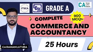 COMPLETE Commerce amp Accountancy  25 HORUS  SEBI  IFSCA Grade A [upl. by Olegnaed]