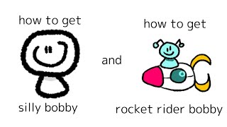 how to get SILLY BOBBY and ROCKET RIDER BOBBY in FIND THE BOBBYS [upl. by Joost]