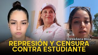 ¡CENSURADA  Obligan a joven a renunciar a sus estudios por hacer un video de Dina Boluarte [upl. by Ailina]