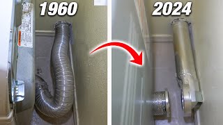 This GENIUS Dryer Vent Hose Connection Upgrade Is A MUST For Home DIYers EASY How To Install [upl. by Weidar]