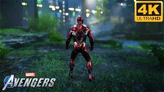 Iron Man Mark 50 Nano Tech Suit Combats Gameplay  Marvels Avengers 4K 60fps [upl. by Adnol277]