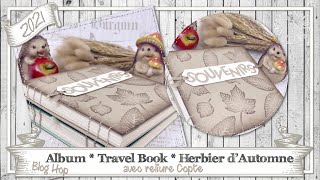 Tutoriel quotAlbum  TravelBook  Herbier dAutomne  Reliure Copte  Blog Hopquot par CoulHeure Papier [upl. by Knuth383]