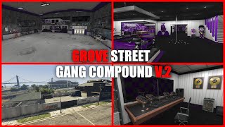 Grove Street Gang Compound V2 MLO  Grimzy FIVEM [upl. by Boigie]