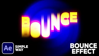 Text Bounce Effect Tutorial in After Effects  After Effects Beginner [upl. by Willner118]