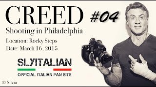 CREED  Riprese sulla scalinata di Rocky Sylvester Stallone amp Michael B Jordan [upl. by Crispen]