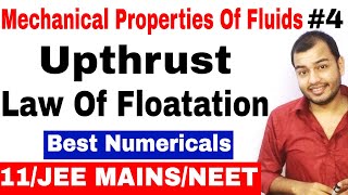 Fluids Mechanics 04  Upthrust and Law Of Floatation for IIT JEE MAINS  JEE ADVANCE  NEET [upl. by Analise233]