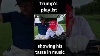 Trumps PostDebate Golf Day Showing Off His Playlist to a Pro Golfer [upl. by Pain]