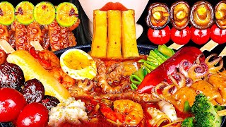 ASMR MUKBANG MARATANG 다양한 재료 넣은 마라탕 먹방 SPICY SEAFOOD HOT POT OCTOPUS ENOKI MUSHROOM EATING SOUNDS [upl. by Fredia358]