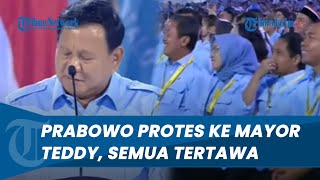 Jenderal amp Ketum Parpol Tertawa saat Prabowo Protes Mayor Teddy Tak Tulis Semua Nama Tamu Undangan [upl. by Sung239]