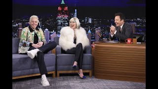 Miley Cyrus sang a special song to Pete Davidson as the pair appeared on Thursdays quotTonight Showquot t [upl. by Snave]