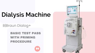 BBRAUN Dialysis Machine  Dialog  Priming procedure with basic test pass  How to connect tubings [upl. by Nairot]