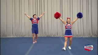 20232024 NCA Tryout Gameday Cheer Front View [upl. by Norahs]