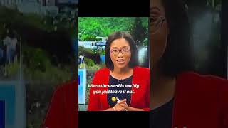 News Anchor Had A Tongue Twister While Live On TV 😳👀😂 Jamaica Funny shorts [upl. by Marten]