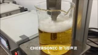 Ultrasonic defoaming for beer [upl. by Ainollopa972]