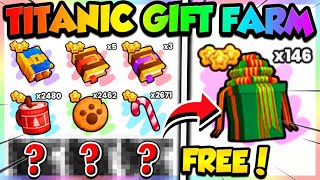 🎁FASTEST TITANIC PRESENT FARM in PET SIMULATOR 99 Roblox [upl. by Rosemare]