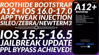 iOS 155165 Jailbreak Update  RootHide JailbreakLike Bootstrap iOS 160170  Seprmvr64 Update [upl. by Ytirehc439]