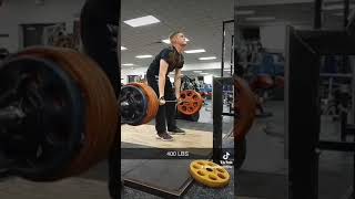 17 year old hits 400 lb deadlift [upl. by Skvorak]